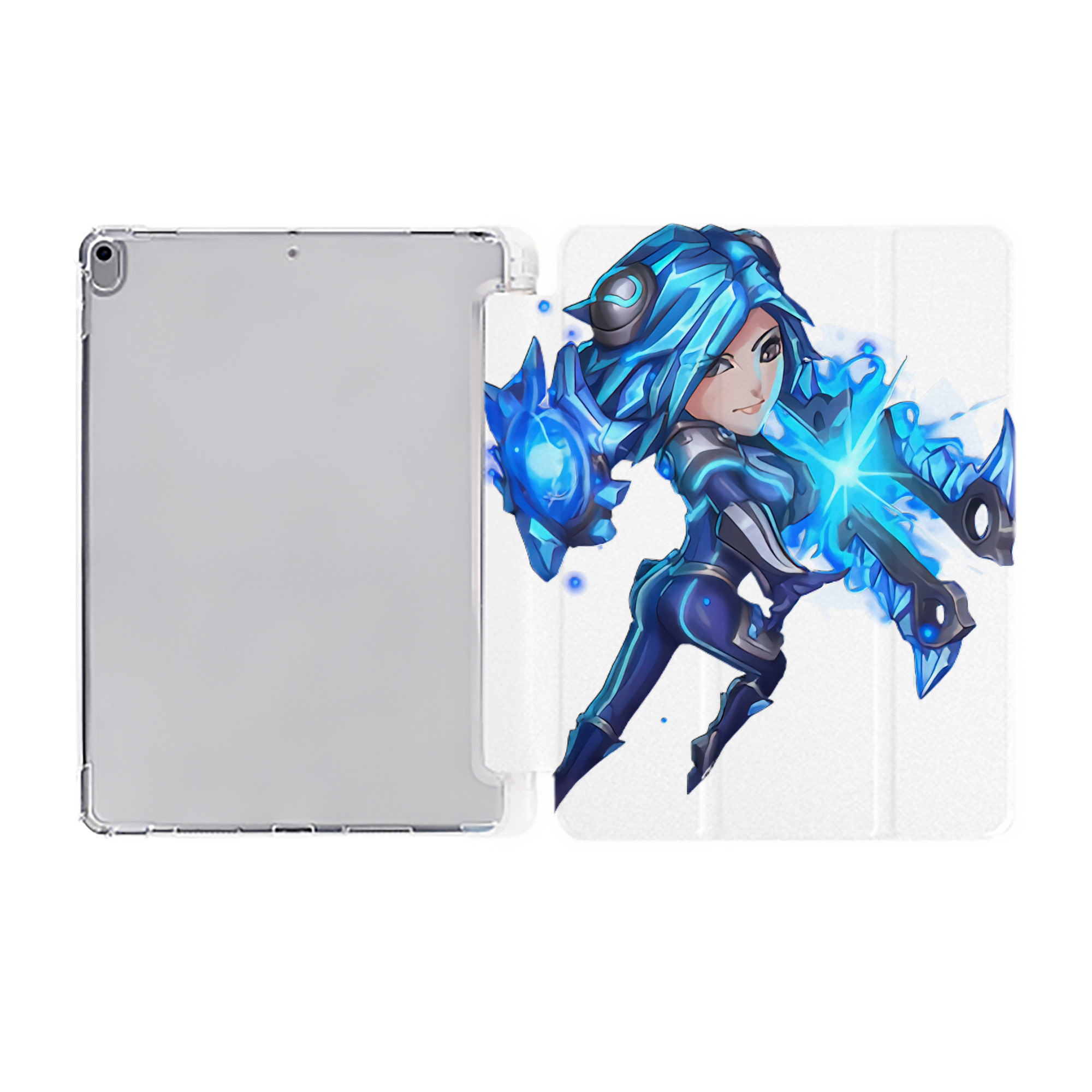 （画像用） リーグ・オブ・レジェンド League of Legends LOL IPad ケース ペン収納付き 三つ折りスタンド PUレザー×シリコン 対応機種9.5/10.5/10.9インチ